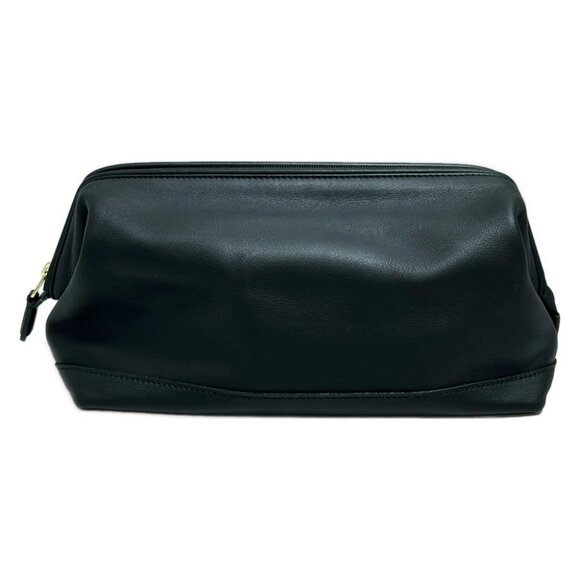 Auth COACH - 0526 Black Leather Pouch - Picture 1 of 6